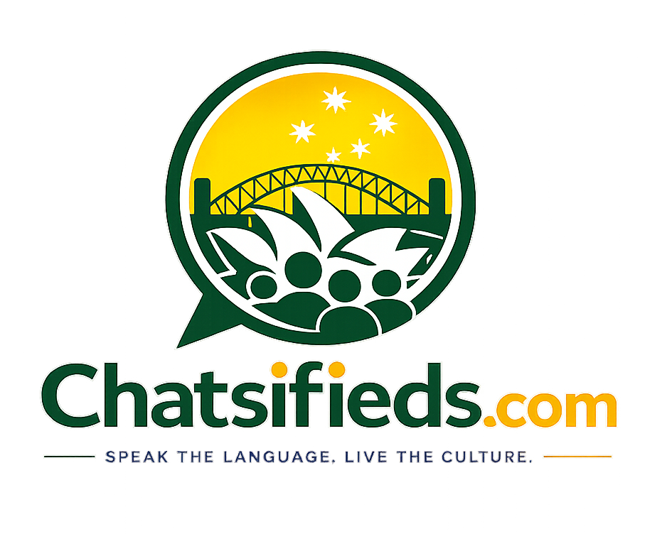 Chatsifieds.com Australian community logo - Speak the Language. Live the Culture.