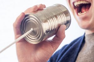 Chatsifieds Man Speaking to a can
