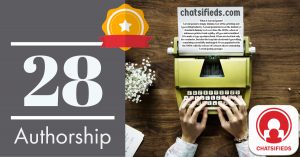 Chatsifieds Authorship Level 28
