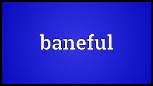 Learn English word baneful