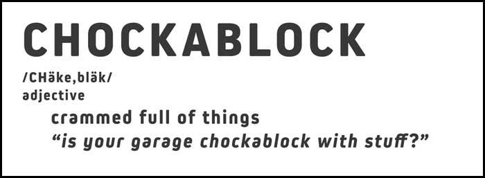 Learn English word Chockablock and increase your English vocabulary