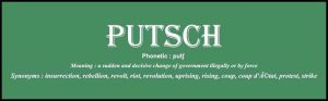 Learn English word putsch usage