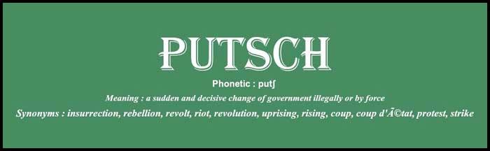 Learn English word putsch usage