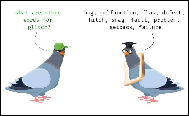 Learn GLITCH synonyms