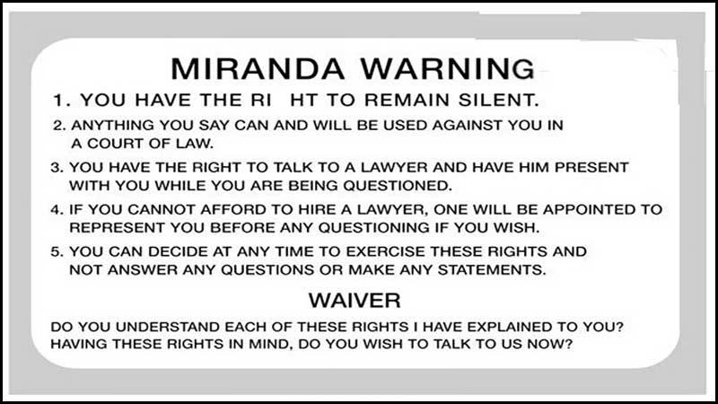 Learn Mirandize Meaning and Synonyms