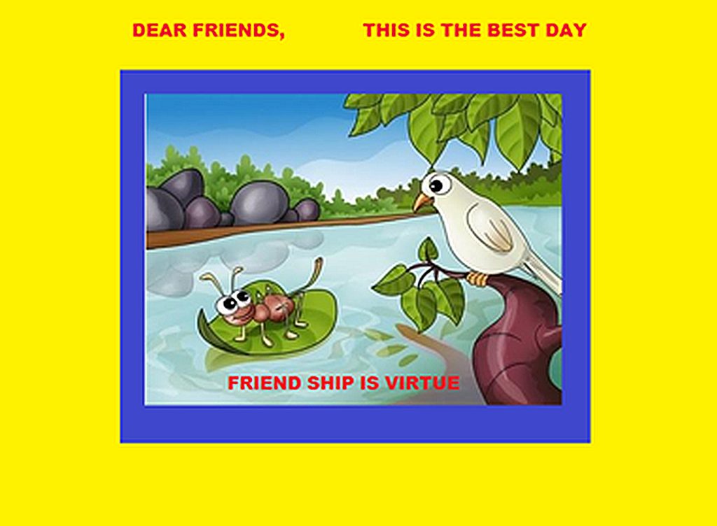 The Ant and The Pigeon Chatsifieds