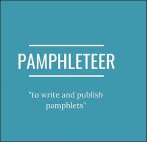 Wordipedia Learn PAMPHLETEER Meaning and grammar