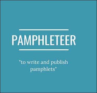 Wordipedia Learn PAMPHLETEER Meaning Etymology and Synonyms