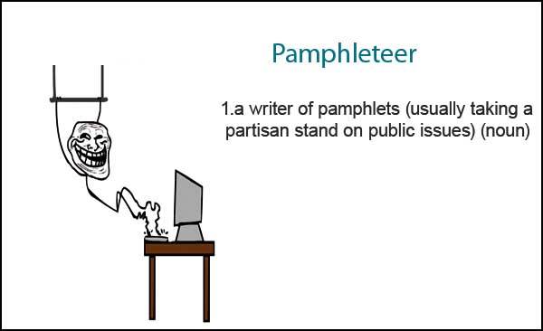 Wordipedia Learn PAMPHLETEER Meaning Etymology and Synonyms