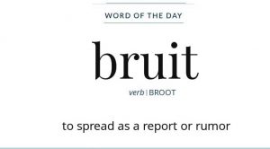 Wordipedia Learn BRUIT Meaning Definition Etymology Synonyms Chatsifieds