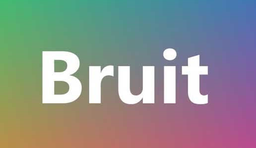 Wordipedia Learn BRUIT Meaning Definition Etymology Synonyms Chatsifieds
