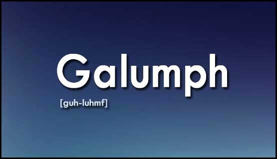 Wordipedia Learn GALUMPH Meaning Etymology and Synonyms definition Chatsifieds