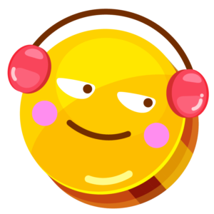 Chatsifieds Learn English Through English Stories emoji with headphones