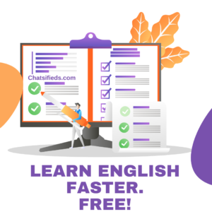 learn english faster with chatsifieds