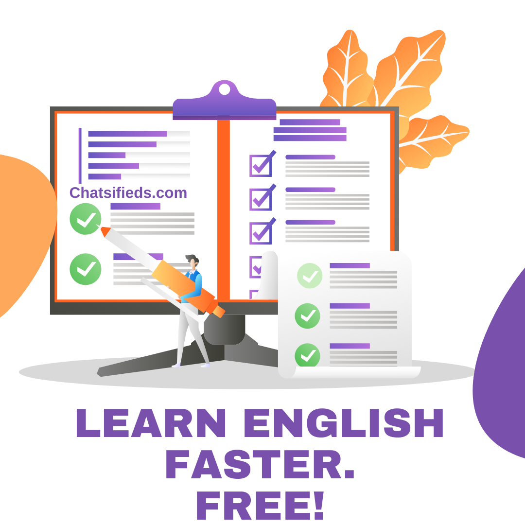 learn english faster with chatsifieds