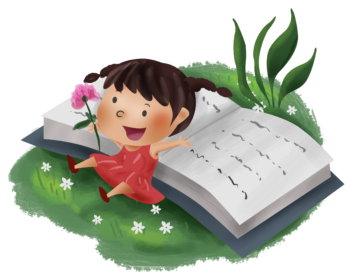 Chatsifieds girl reading an english short story book