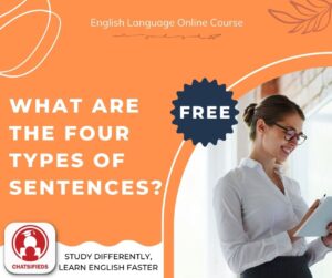 What are the four types of sentences by chatsifieds