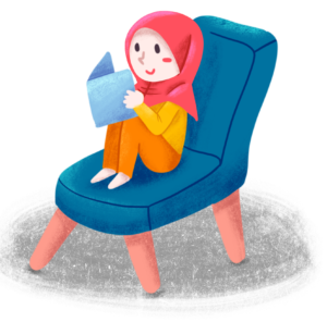 hijab girl reading English books chatsifieds