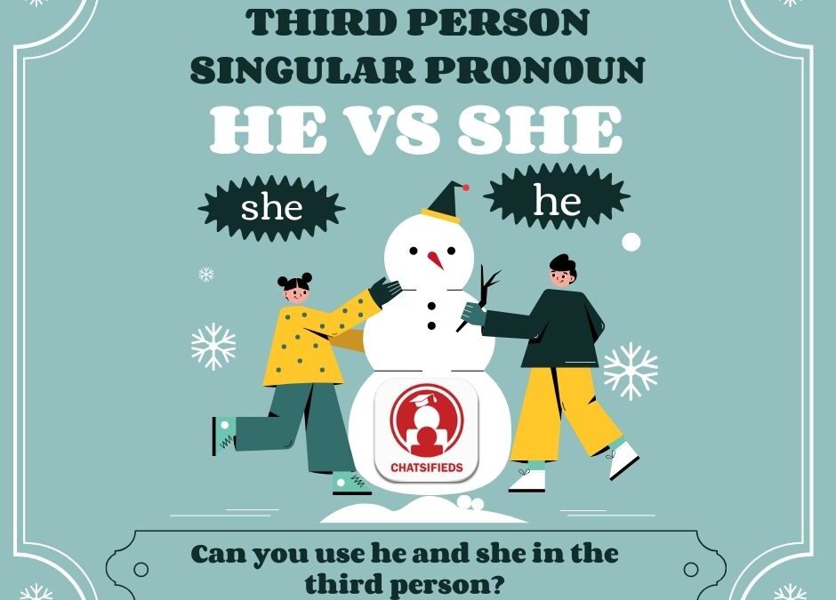 Third person singular pronoun: Can you use he and she in the third-person?