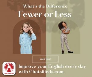 fewer or less english lesson chatsifieds
