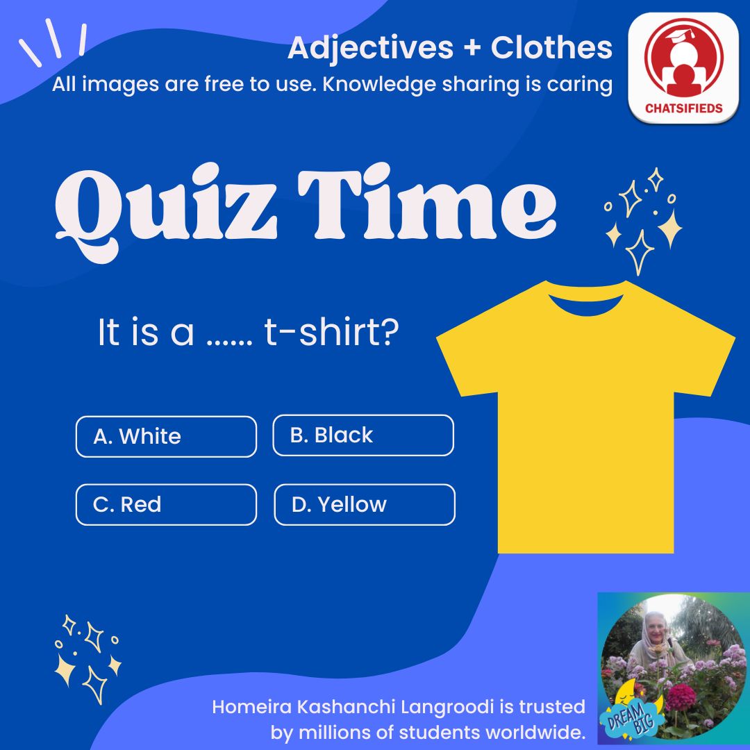 adjectives color yellow english quiz chatsifieds