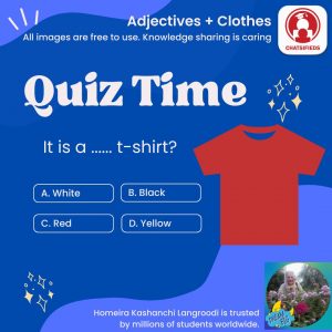 adjectives color red english quiz chatsifieds