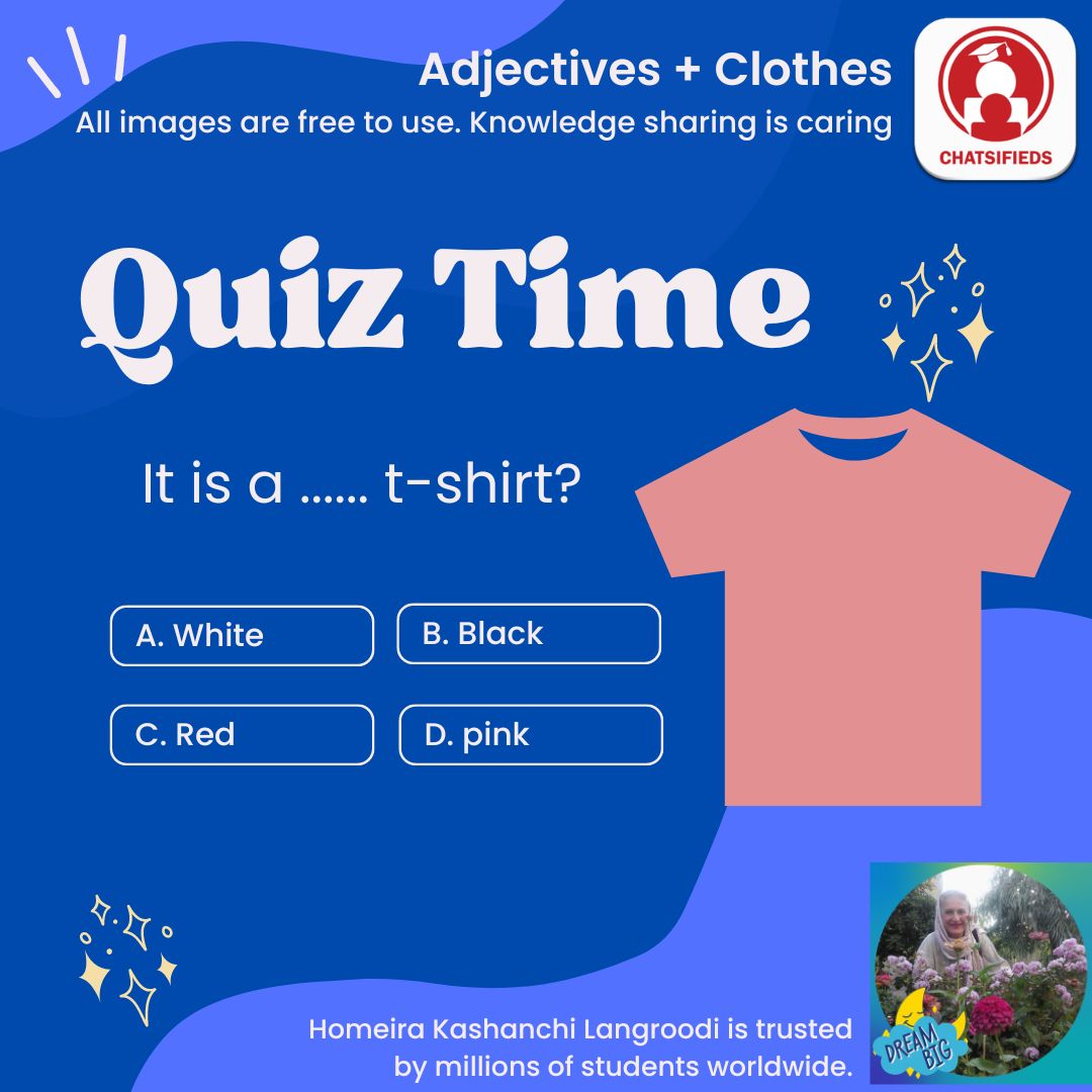 adjectives color pink english quiz chatsifieds