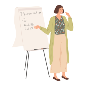 The English Teacher Shows How To Pronounce chatsifieds