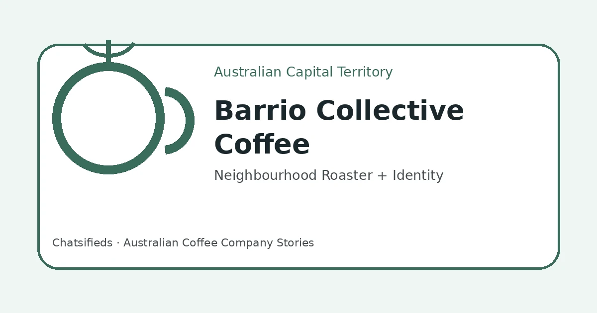 Brand-neutral Chatsifieds illustration for the Barrio Collective Coffee English and culture lesson