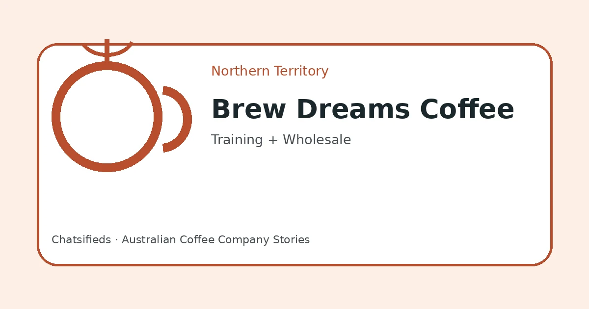 Brand-neutral Chatsifieds illustration for the Brew Dreams Coffee English and culture lesson