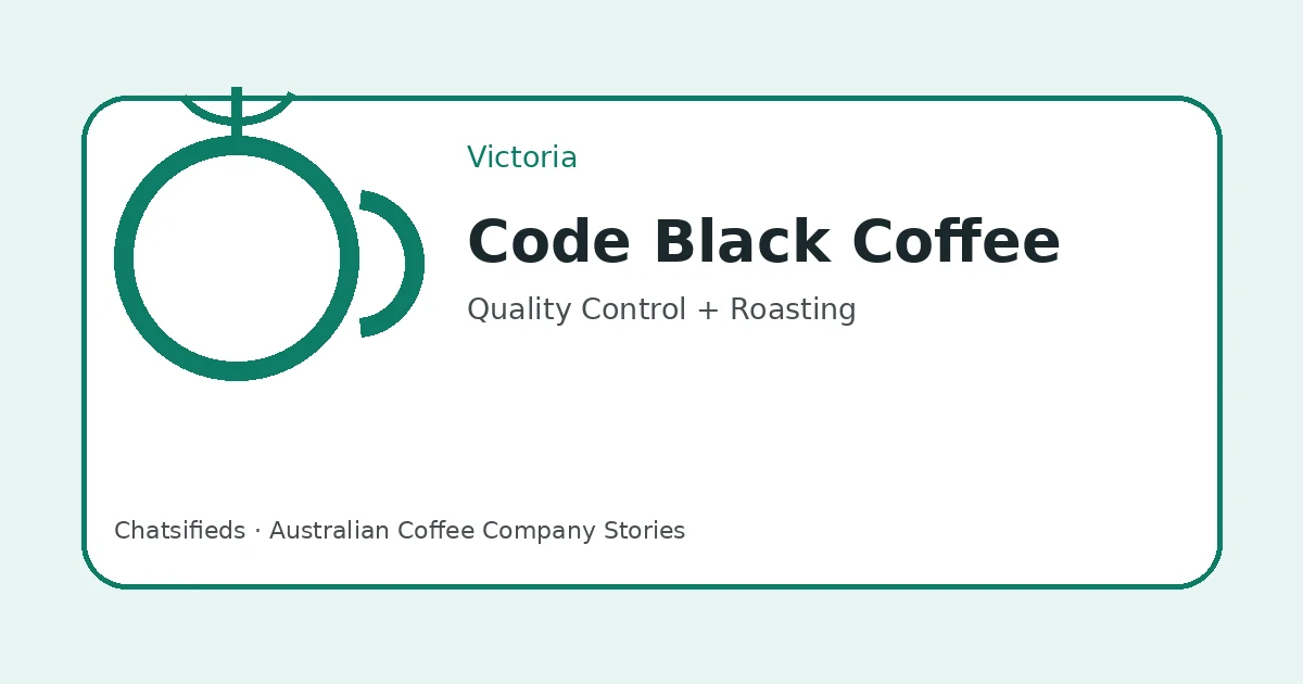 Brand-neutral Chatsifieds illustration for the Code Black Coffee English and culture lesson