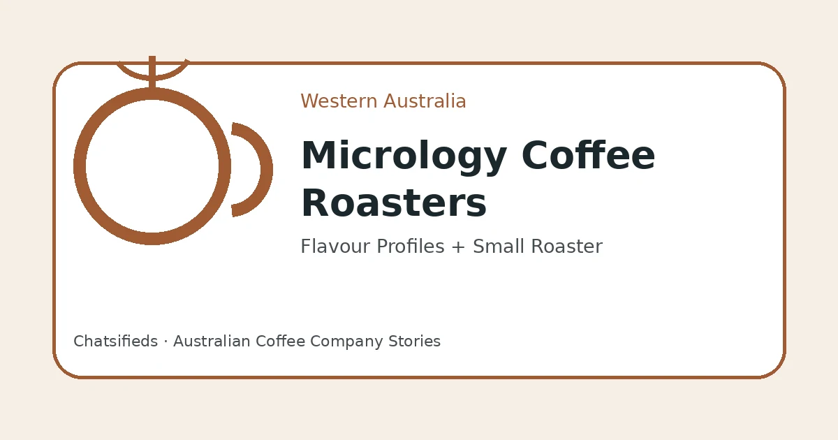 Brand-neutral Chatsifieds illustration for the Micrology Coffee Roasters English and culture lesson