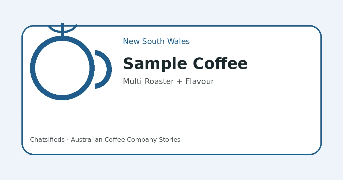 Brand-neutral Chatsifieds illustration for the Sample Coffee English and culture lesson