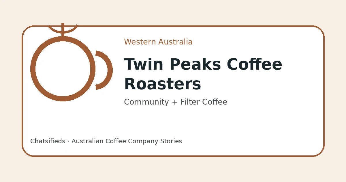 Brand-neutral Chatsifieds illustration for the Twin Peaks Coffee Roasters English and culture lesson