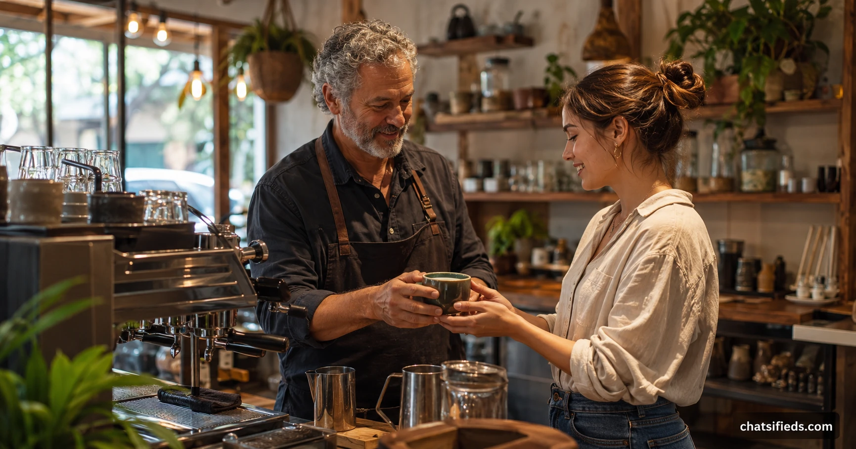 Illustrated Australian coffee scene for Zimmah Coffee