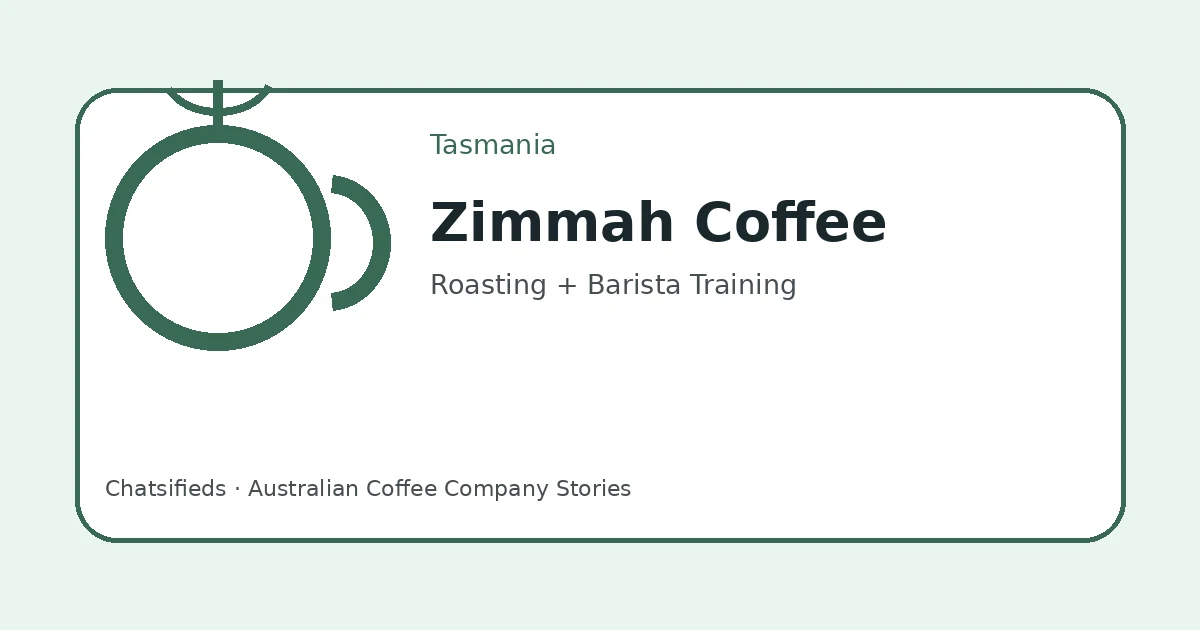 Brand-neutral Chatsifieds illustration for the Zimmah Coffee English and culture lesson